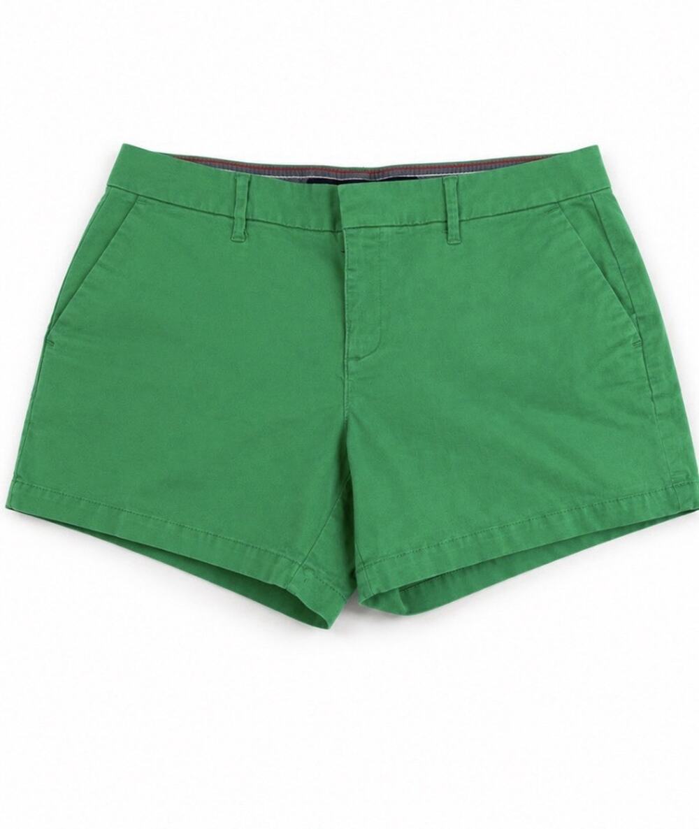 Tommy Hilfiger Women’s 10 Green Chino Shorts 4” Inseam Preppy Casual